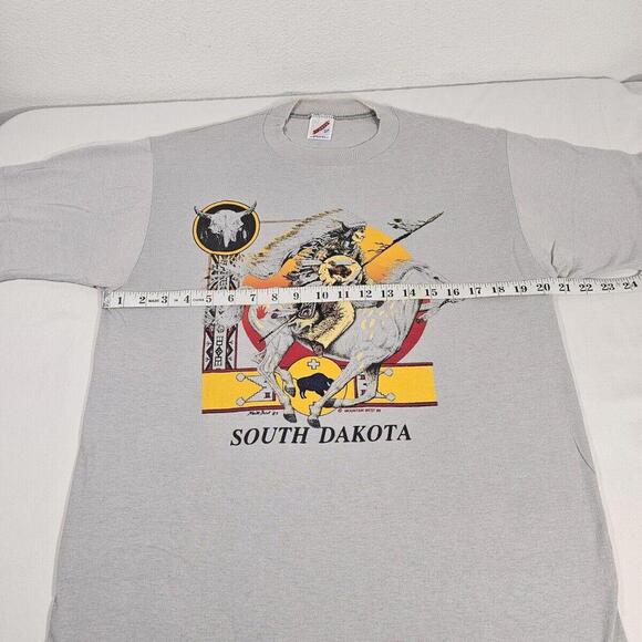 Vintage 1989 Keith Bost South Dakota Native American Single Stitch T-shirt Large - Picture 10 of 12